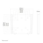 Neomounts FPMA-W25BLACK soporte de pared ultra plano para monitor o TV de 10 a 30 pulgadas, SKU FPMA-W25BLACK