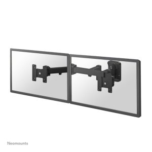 Soporte de pared Neomounts FPMA-W960D para doble monitor o TV de 10 a 27 pulgadas con movimiento completo
