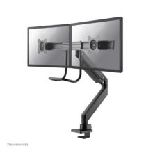 Brazo de monitor Neomounts NM-D775DXBLACK para pantallas de 10 a 32 pulgadas, con resorte de gas, topfix y tope a 180 grados. SKU: NM-D775DXBLACK