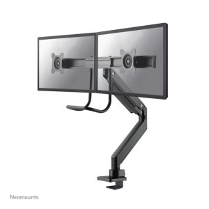 Brazo de monitor Neomounts NM-D775DXBLACK para pantallas de 10 a 32 pulgadas, con resorte de gas, topfix y tope a 180 grados. SKU: NM-D775DXBLACK