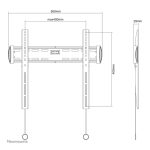 Soporte de pared ultra plano Neomounts NM-W340BLACK para televisores de 32 a 55 pulgadas, SKU NM-W340BLACK