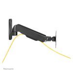 Neomounts WL70-440BL11 Soporte de pared para monitor/TV de 17-32 pulgadas con resorte de gas y movimiento completo, ideal para versatilidad y ajuste de pantalla