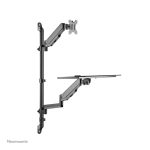Neomounts WL90-325BL1 soporte de pared para puesto de trabajo de pie o sentado, compatible con monitores de 17 a 32 pulgadas, SKU WL90-325BL1