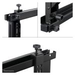 Soporte de pared para videowall Neomounts de 42 a 70 pulgadas, modelo WL95-800BL1, con función pop-out y capacidad máxima de 35 kg.