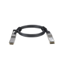 Cable de fibra óptica NETGEAR, longitud de 3 metros, con conector QSFP28, color negro, SKU ACC763-10000S