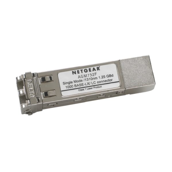 Transceptor óptico NETGEAR Fibre Gigabit 1000Base-LX con conector LC, modelo AGM732F