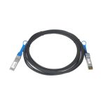 Imagen del NETGEAR AXC765, un cable de fibra óptica e InfiniBand con longitud de 5 metros y conectores SFP+ en color negro. SKU: AXC765-10000S.