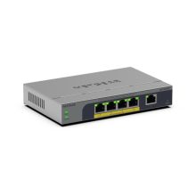 NETGEAR GS105EPP Switch Gigabit Ethernet (10/100/1000) No administrado con PoE, color gris, SKU GS105EPP-100EUS