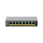 Imagen del switch NETGEAR GS108EP, gestionado, con capacidad L2/L3, puertos Gigabit Ethernet 10/100/1000 y color gris. SKU: GS108EP-100EUS.