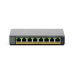 NETGEAR GS108EPP conmutador no administrado Gigabit Ethernet 10/100/1000 con Power over Ethernet PoE montaje en pared y escritorio gris GS108EPP-100EUS