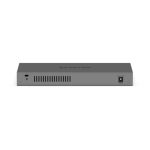 Imagen del NETGEAR GS108X, switch no administrado L2, con 8 puertos Gigabit Ethernet (10/100/1000), color gris. SKU: GS108X-100EUS