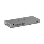 Imagen del NETGEAR GS108X, switch no administrado L2, con 8 puertos Gigabit Ethernet (10/100/1000), color gris. SKU: GS108X-100EUS