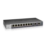 Imagen del switch NETGEAR GS110MX, no administrado, con capacidad de 10G Ethernet en color negro, SKU GS110MX-100PES