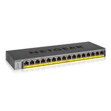 NETGEAR GS116LP No administrado Gigabit Ethernet (10/100/1000) Energía sobre Ethernet (PoE) Negro, SKU: GS116LP-100EUS