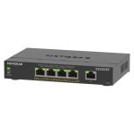 NETGEAR 5-Port Gigabit Ethernet PoE+ Plus Switch (GS305EP), gestionado L2/L3, 10/100/1000 Mbps, energía sobre Ethernet, SKU: GS305EP-100PES