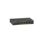 NETGEAR GS305Pv3 switch no administrado con 5 puertos Gigabit Ethernet, soporte PoE, color negro. SKU GS305P-300EUS