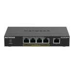 NETGEAR GS305PP, switch no administrado Gigabit Ethernet con 5 puertos, soporte PoE, color negro, SKU GS305PP-300EUS