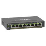 NETGEAR 8-Port Gigabit Ethernet PoE+ Plus Switch modelo GS308EP con gestión L2/L3, 10/100/1000 Mbps, energía sobre ethernet y color negro