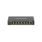 NETGEAR 8-Port Gigabit Ethernet PoE+ Plus Switch modelo GS308EP con gestión L2/L3, 10/100/1000 Mbps, energía sobre ethernet y color negro