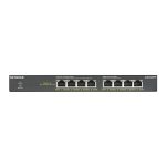 Switch NETGEAR GS308PP No administrado Gigabit Ethernet (10/100/1000) PoE, SKU GS308PP-100EUS, color negro