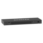 Imagen del NETGEAR GS316EPP-100PES, un switch Gigabit Ethernet de 16 Puertos PoE+ con 231W y 1 puerto SFP. Gestionado y color negro.
