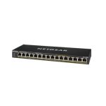 NETGEAR GS316PP Switch No administrado Gigabit Ethernet 10/100/1000 PoE Negro, SKU GS316PP-100EUS