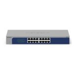 Switch no administrado NETGEAR GS516-300EUS con conectividad Gigabit Ethernet 10/100/1000, color gris y SKU GS516-300EUS