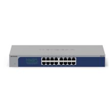 Switch no administrado NETGEAR GS516-300EUS con conectividad Gigabit Ethernet 10/100/1000, color gris y SKU GS516-300EUS