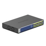 Imagen del switch NETGEAR GS516PP no administrado con 16 puertos Gigabit Ethernet y soporte PoE. SKU: GS516PP-100EUS