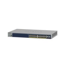 NETGEAR GS728TPP switch gestionado L2/L3/L4 con PoE, 24 puertos Gigabit Ethernet (10/100/1000), color gris. SKU: GS728TPP-300EUS