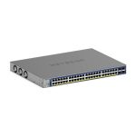 NETGEAR GS752TXP Switch gestionado L2/L3/L4 con 10G Ethernet, PoE, color negro. SKU: GS752TXP-300EUS