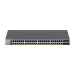 NETGEAR GS752TXP Switch gestionado L2/L3/L4 con 10G Ethernet, PoE, color negro. SKU: GS752TXP-300EUS