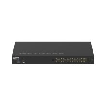NETGEAR switch gestionado M4250-26G4XF-PoE+ de 1U en color negro, con 26 puertos Gigabit Ethernet y 4 puertos SFP+ SKU GSM4230PX-100EUS