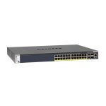 NETGEAR Switch Gestionado L2/L3/L4 M4300-28G-PoE+ con soporte Energía sobre Ethernet 1U Negro SKU GSM4328PA-100NES