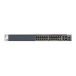 Imagen del switch NETGEAR M4300-28G gestionado L3 con Gigabit Ethernet (10/100/1000), tamaño 1U en color negro. SKU: GSM4328S-100NES.