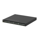 Imagen del switch NETGEAR M4350-48G4XF gestionado L3 Gigabit Ethernet (10/100/1000), con energía sobre Ethernet (PoE) y formato 1U, SKU GSM4352-100NES.