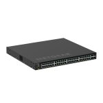 Imagen del switch NETGEAR M4350-48G4XF gestionado L3 Gigabit Ethernet (10/100/1000), con energía sobre Ethernet (PoE) y formato 1U, SKU GSM4352-100NES.