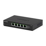 NETGEAR MS305E no administrado 2.5G Ethernet con velocidades de 100/1000/2500 Mbps en color negro, SKU MS305E-100EUS