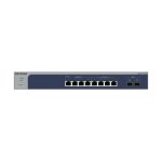 Imagen del NETGEAR 8-Port Multi-Gigabit/10G Ethernet Smart Switch con 2 puertos SFP+, SKU MS510TXM-100EUS, color gris