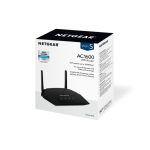 Router inalámbrico NETGEAR R6260 con Gigabit Ethernet, doble banda 2,4 GHz y 5 GHz, color negro, SKU: R6260-100PES