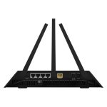 NETGEAR R6700 router inalámbrico doble banda con soporte para 2.4 GHz y 5 GHz y puertos Gigabit Ethernet. SKU: R6700-100PES