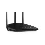 Router NETGEAR Nighthawk 4-Stream AX1800 WiFi 6 con Gigabit Ethernet y doble banda 2.4 GHz / 5 GHz, SKU: RAX10-100EUS, color negro