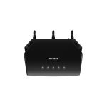 Router NETGEAR Nighthawk 4-Stream AX1800 WiFi 6 con Gigabit Ethernet y doble banda 2.4 GHz / 5 GHz, SKU: RAX10-100EUS, color negro