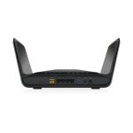 NETGEAR Nighthawk Tri-Band AX8 de 8-stream AX6600 WiFi 6 Router, modelo RAX70-100EUS, negro, con Gigabit Ethernet y tribanda (2,4 GHz/5 GHz/5 GHz)