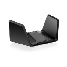 NETGEAR Nighthawk RAXE300, router inalámbrico Tribanda con bandas de 2,4 GHz y doble 5 GHz, color negro, SKU RAXE300-100EUS