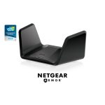 NETGEAR Nighthawk RAXE300, router inalámbrico Tribanda con bandas de 2,4 GHz y doble 5 GHz, color negro, SKU RAXE300-100EUS