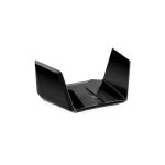NETGEAR Nighthawk RAXE500, router inalámbrico tribanda, soporta frecuencias de 2.4 GHz, 5 GHz y 6 GHz, color negro, SKU RAXE500-100EUS