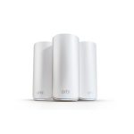 NETGEAR Orbi 870 Tribanda en color blanco, soporta frecuencias 2.4 GHz, 5 GHz y 6 GHz. SKU: RBE873-100EUS.