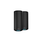 Sistema NETGEAR Orbi 970 Series Quad-Band WiFi 7, paquete de 2, tecnología de red inalámbrica con bandas de 2.4 GHz, 5 GHz y 6 GHz, modelo RBE972SB-100EUS