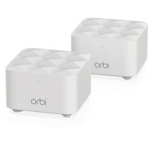 NETGEAR Orbi WiFi System RBK12 AC1200 de doble banda (2,4 GHz / 5 GHz) Wi-Fi 5 (802.11ac) en color blanco, SKU RBK12-100PES